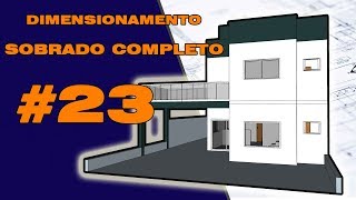 CALCULO SOBRADO COMPLETO  AULA 23 DIMENSIONAMENTO VIGA 104 [upl. by Hashim438]