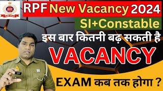 RPF New Recruitment 2024  RPF Constable amp SI Exam Date 2024  RPF Constable amp SI Post Increase 2024 [upl. by Felty]