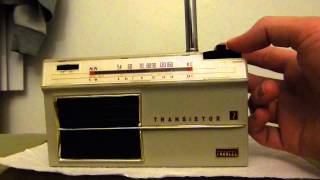 Toshiba  Trancel 7TM312S shortwave transistor radio on shortwave [upl. by Berey]