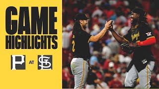 Pirates’ Offense Breaks Through in the Ninth in Win  Pirates vs Cardinals Highlights 61124 [upl. by Alyehs]