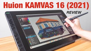 Review Huion Kamvas 16 2021 pen display [upl. by Larner]