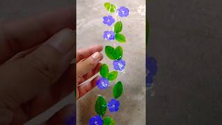 Flower planter 💜💙art garden diycrafts indoorplants moneyplant youtubeshorts youtubevideo [upl. by Alcot500]