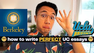 How To Write ALL 8 UC PIQ Essay Prompts No BS Pure Gold [upl. by Haduhey487]