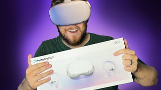 Meta Oculus Quest 2 Unboxing and Setup  Owning VR for the first time [upl. by Hach]