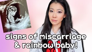 signs of miscarriage at 7 weeks after seeing heartbeat amp rainbow baby [upl. by Bernadina858]