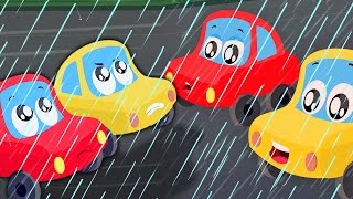 Regen Regen gehen weg  Cartoon für Kinder  Compilation  Beliebt Rhyme mit Autos [upl. by Deane646]