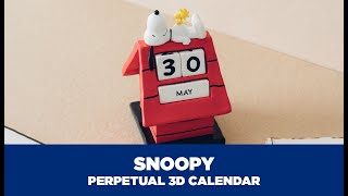 SNOOPY PERPETUAL 3D CALENDAR  GRUPO ERIK [upl. by Jea]