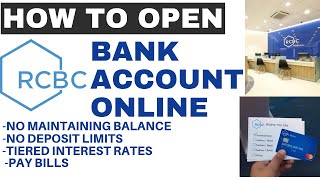 HOW TO OPEN RCBC BANK ACCOUNT ONLINE  RCBC ONLINE BANKING  PAANO MAG OPEN NG BANK ACCOUNT SA RCBC [upl. by Ilac508]