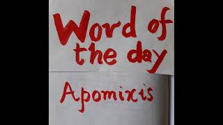 Apomixis typesofapomixis shorts biologyvocabulary [upl. by Akcirret53]