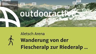 Wanderung in Aletsch Arena Wanderung von der Fiescheralp zur Riederalp via [upl. by Ednihek657]