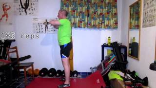 Convict Conditioning  full squats  step 5 beginner exercise [upl. by Uird21]