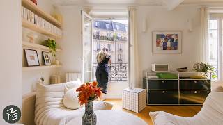 NEVER TOO SMALL Bespoke Airy Paris Small Apartment 47sqm505sqft [upl. by Eiramllij906]