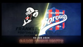 VFL  Round 19  Frankston vs Port Melbourne [upl. by Horne]