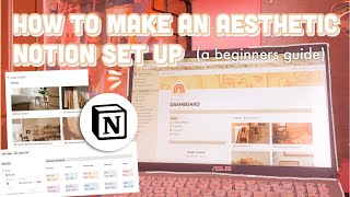 HOW TO MAKE AESTHETIC NOTION SET UP I How I organize my notion set up  free template [upl. by Vladimar]