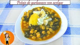 Potaje de garbanzos con acelgas  Receta de Cocina en Familia [upl. by Beera]