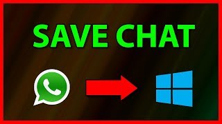 How to transfersave WhatsApp messages to your computer 2020 [upl. by Happy]