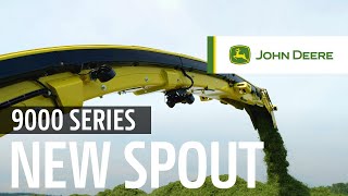 John Deere Forage Harvesters 9000 Series  New Spout [upl. by Aelat455]