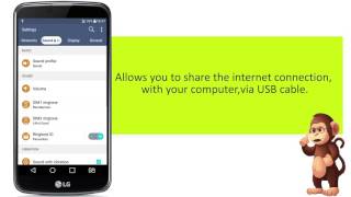 How To Use USB Tethering On LG Mobile smart phones user guide support [upl. by Koetke]