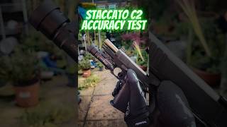 STACCATO C2 ACCURACY TEST airsoft staccato2011 staccato youtubeshorts shorts [upl. by Yleik]