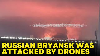 russian Bryansk was attacked by drones [upl. by Yaned]