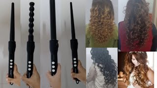 How to Use a Curling Wand for Beginners  My 4 Favourite Curling Wands  Nazia Khan [upl. by Jessalyn]