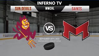 ASU vs Maryville Womens Hockey  9282023 [upl. by Gnauq]