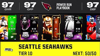 ALLTIME SEATTLE SEAHAWKS THEME TEAM 5050 SEAHAWKSCHEM  MADDEN 24 ULTIMATE TEAM [upl. by Atled]