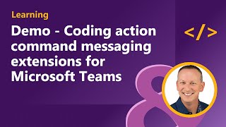 Demo  Coding action command messaging extensions for Microsoft Teams [upl. by Grove]