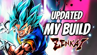 BLUE LEGENDS LIMITED SUPER SAIYAN GOD SS VEGITO ZENKAI MY PVP BUILD AND GUIDE UPDATED DB LEGENDS [upl. by Tenaj]