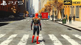 SpiderMan Remastered No Way Home Suit PS5 4K 60FPS HDR  Ray tracing Gameplay  Full Game [upl. by Dodie]