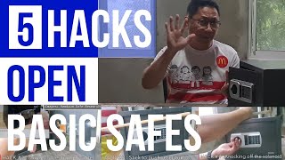 BUSTED Basic Safes are Created EqualNot Safe at All 5 Hacks Open Safe Without Key Code [upl. by Kirwin304]