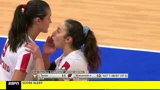 2 Texas vs 1 Wisconsin  Full Match  Semifinal   NCAA Women Volleyball 12142023 [upl. by Andrew175]