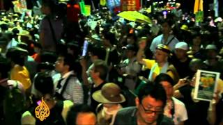 Antinuclear protesters rally in Japan [upl. by Sherry]