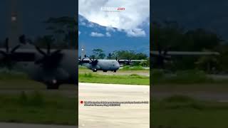 Super Hercules C130J Sukses quotLandingquot Mulus di Wamena [upl. by Simmons395]