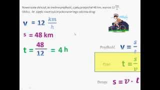 Droga prędkość czas  zadanie tekstowe  czas [upl. by Sadira]