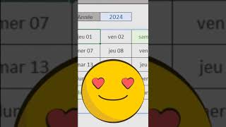 CALENDRIER MENSUEL DYNAMIQUE AVEC UNE SEULE FORMULE [upl. by Suicul646]