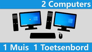 Bestuur meerdere Computers TEGELIJK met 1 Muis en Toetsenbord [upl. by Jenica18]