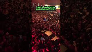 Kanye amp Travis Scott shut down NYC Street 👀 ye kanyewest travisscott [upl. by Zippora167]