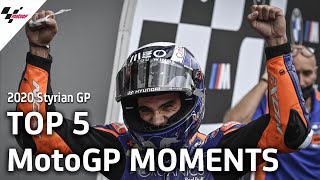 Top 5 MotoGP Moments  2020 Styrian GP [upl. by Tavis]