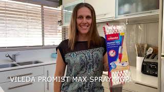 Vileda ProMist Max Spray Mop Review  Mouths of Mums [upl. by Leizo]