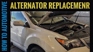 Replace the Alternator on a 20072013 Acura MDX [upl. by Helmut]