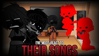 FNF MODS react to THEIR SONGS  FNF [upl. by Cummings]