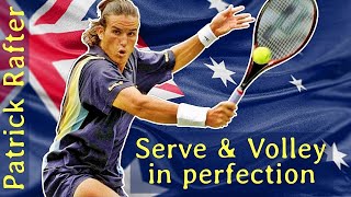 Patrick Rafter 🇦🇺 Serve amp Volley in Perfection [upl. by Eldnek]