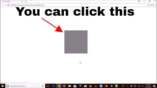 How to make a clickable div in HTML and CSS [upl. by Bailey]