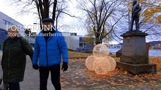 PORSGRUNN NORWAY Virtual Walking Tour🇧🇻 Walking From StorgataKammerherreløkka 4K60ftp [upl. by Auvil]