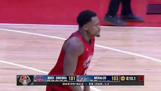 Justin Brownlee HITS GAME WINNER for Brgy Ginebra vs Meralco 🔥  PBA Season 49 Governors Cup [upl. by Washburn]