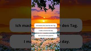 Learn Your Daily Routine in German Start Every Day 3 lernedeutsch deutsch germanlanguage lernen [upl. by Ynnoj]