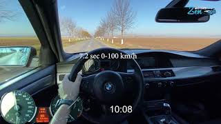 BMW 520d E60 Acceleration 0160 kmh [upl. by Ethbinium]