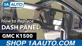 How to Replace Dash Panel 8898 GMC K1500 [upl. by Lorou]