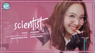 TWICE 트와이스  SCIENTIST  Line Distribution [upl. by Hawkins]